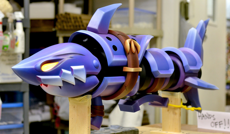 Illustration for article titled Life-Sized Shark Gun From League of Legends